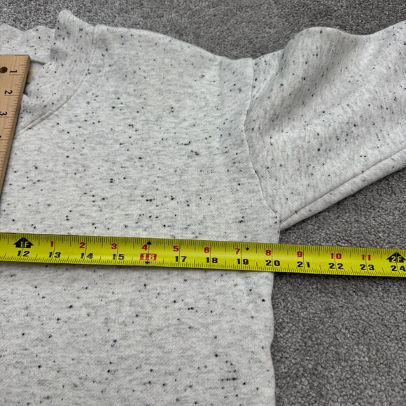 Madewell MWL BetterTerry Speckled V-Notch Pullover Sweatshirt Womens XXS Gray - Picture 10 of 12